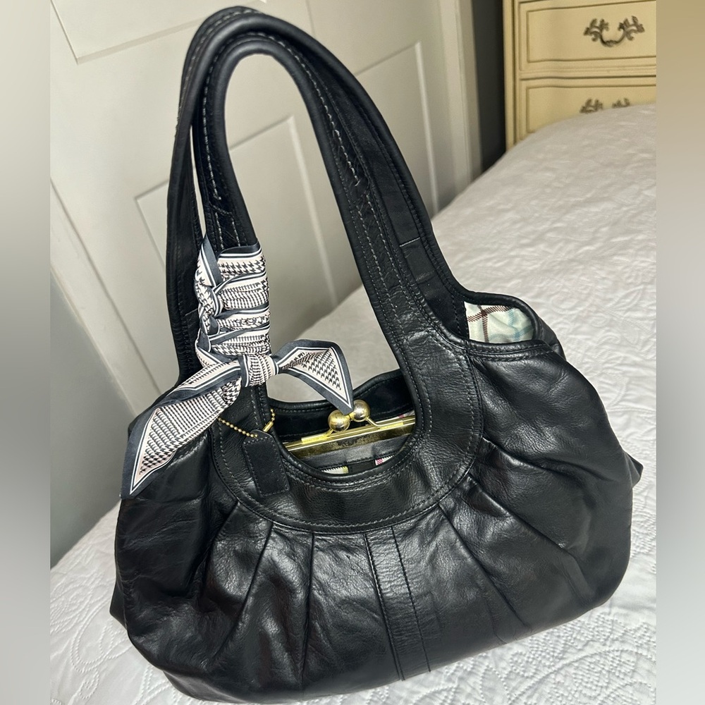 Rare Vintage COACH Y2K Ergo Kisslock Shoulder Bag